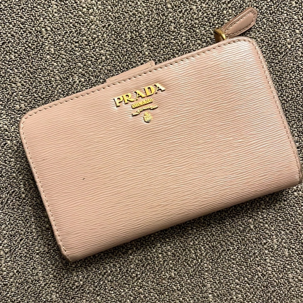Prada Saffiano Pink Leather Wallet